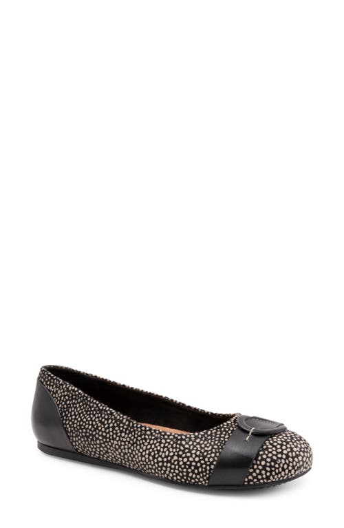 SoftWalk Savannah Flat Black/White Pony at Nordstrom,