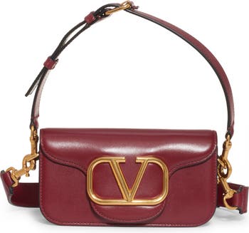 Vlogo leather crossbody bag Valentino Garavani Red in Leather