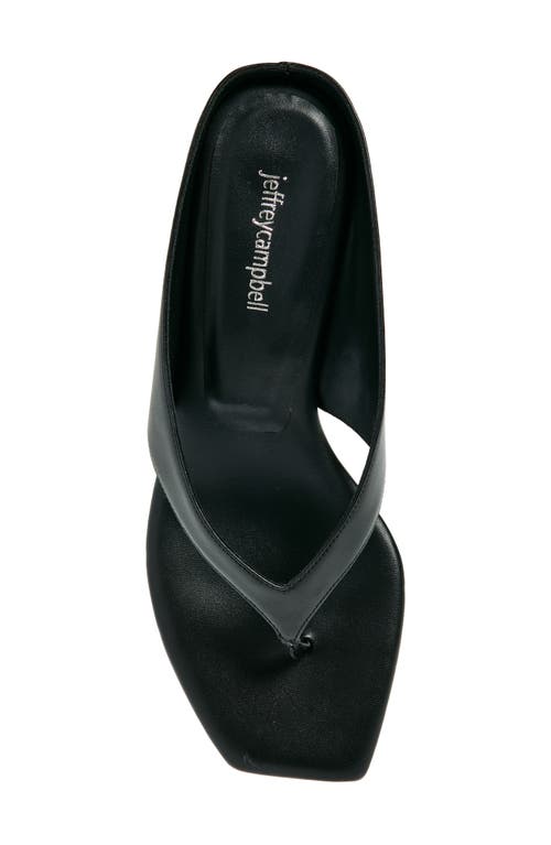 Jeffrey Campbell Kitten Heel Flip Flop In Black