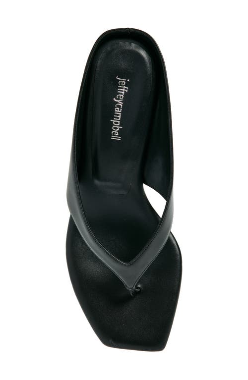 Shop Jeffrey Campbell Kitten Heel Flip Flop In Black