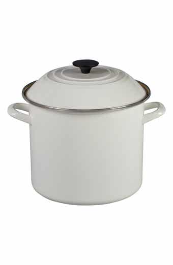 All-Clad Enameled Cast Iron 6-Quart Dutch Oven with Lid and Acacia Wood  Trivet