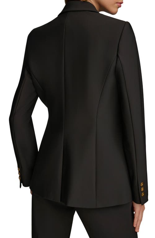 Shop Donna Karan New York One-button Blazer In Black