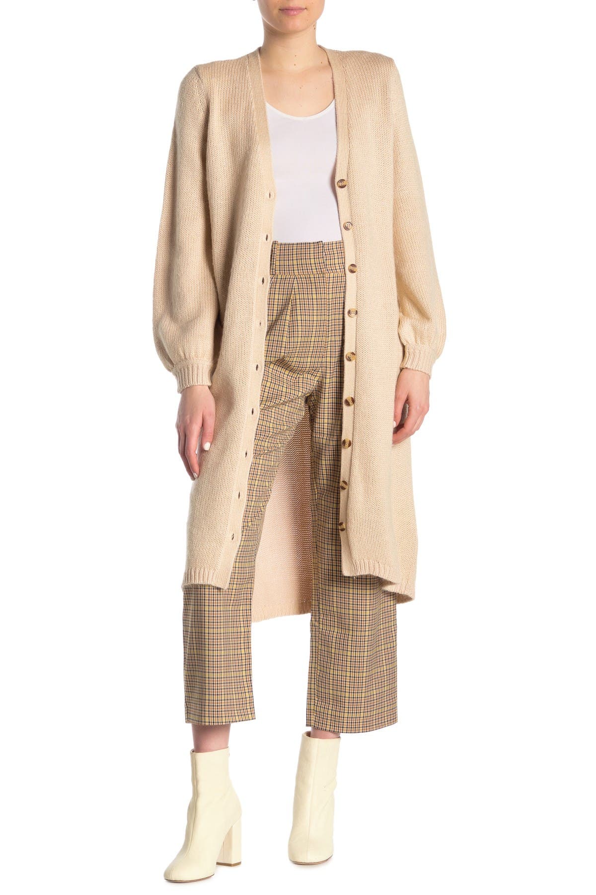 cardigan tie waist