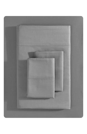 Vera Wang Sateen Sheet Set In Soft Charcoal