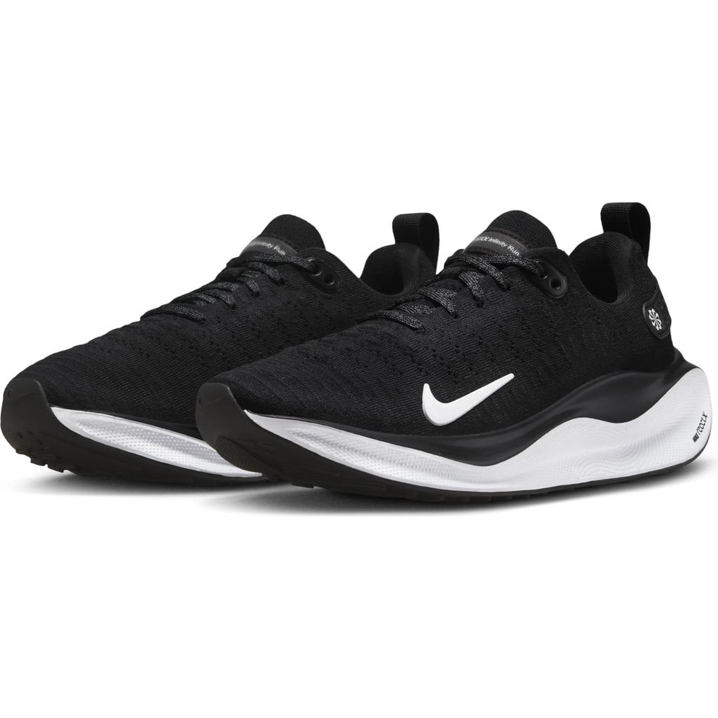 Nike Infinityrn 4 Running Shoe In Black/white