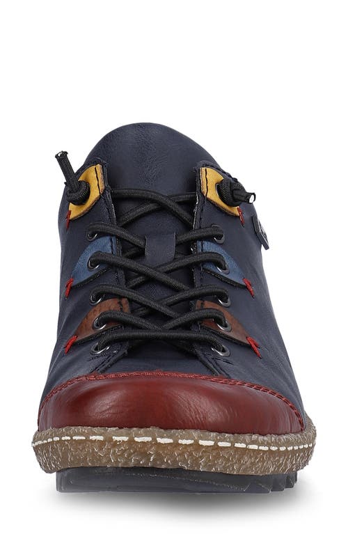 Rieker Liv 61 Sneaker In Wine/ozean/brandy/royal/honig