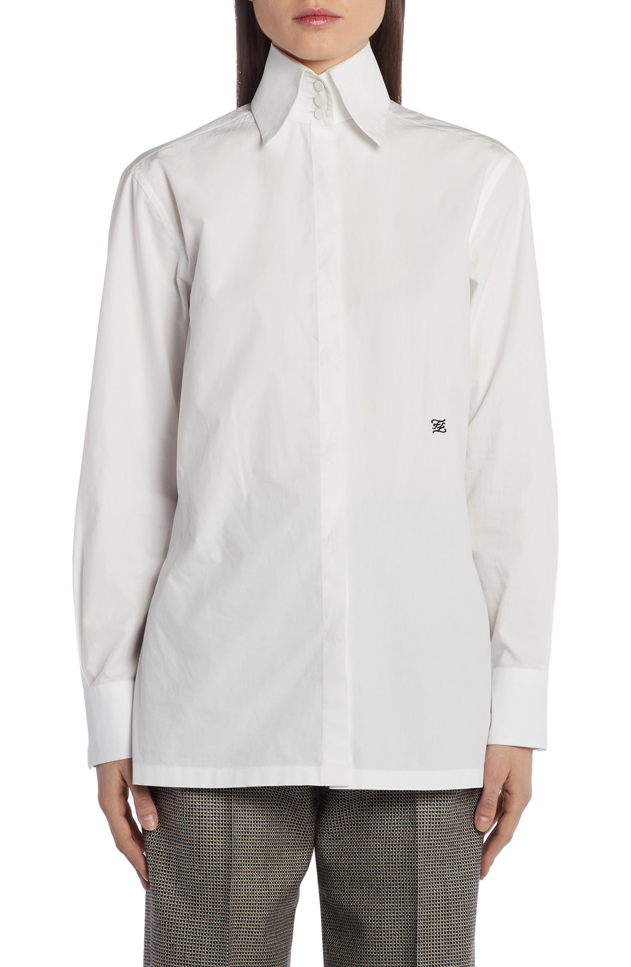 Fendi Collar Shirt Top Sellers, 54% OFF | edetaria.com