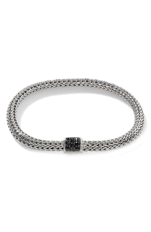 Icon Pavé Black Sapphire Chain Bracelet