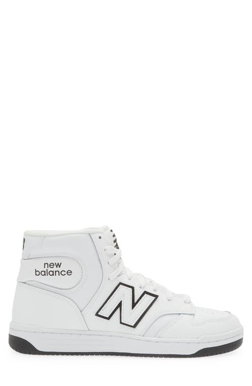 Shop New Balance 480 High Top Sneaker In White/black