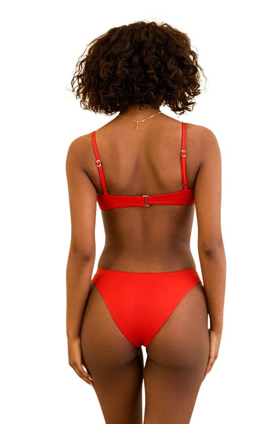 Dippin Daisys Nocturnal Cheeky Bikini Bottom In Poppy