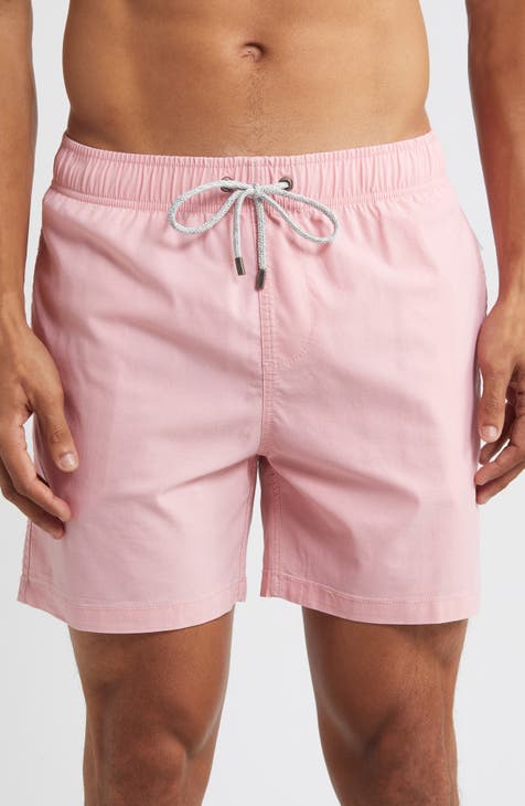 Men's Pink Swim Trunks & Swimwear