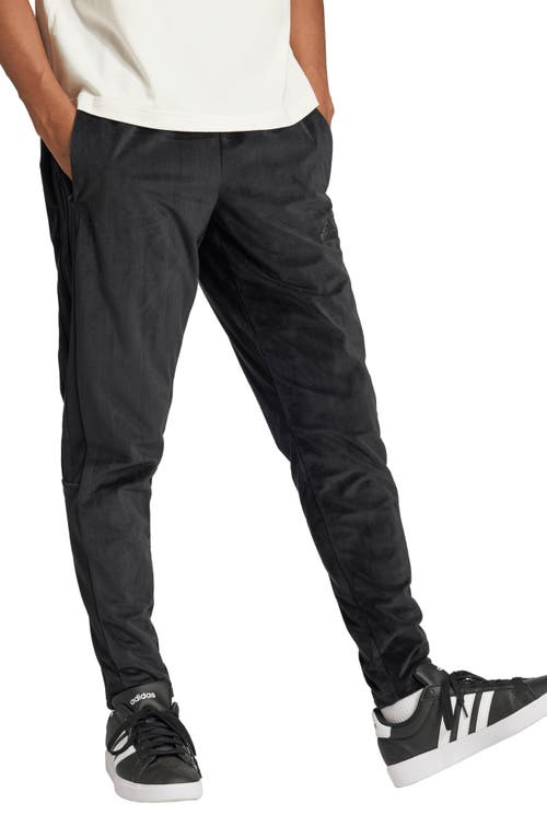 Shop Adidas Sportswear House Of Tiro Recycled Polyester Velour Track Pants In Black