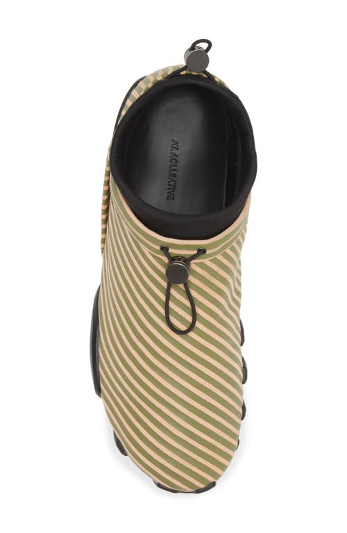 Shop Ecco.kollektive At.kollektive X Kiko Kostadinov Saida Stripe Shoe In Beach Sand/turtle Green 91268