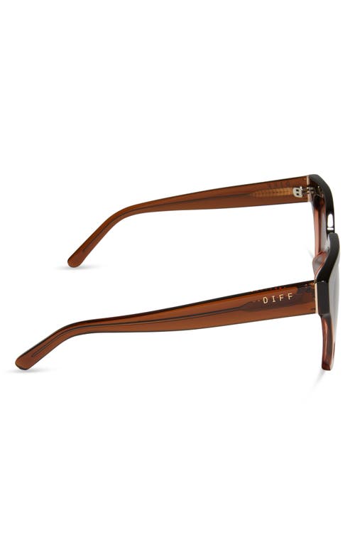 Shop Diff Bella 54mm Gradient Square Sunglasses In Brown Gradient