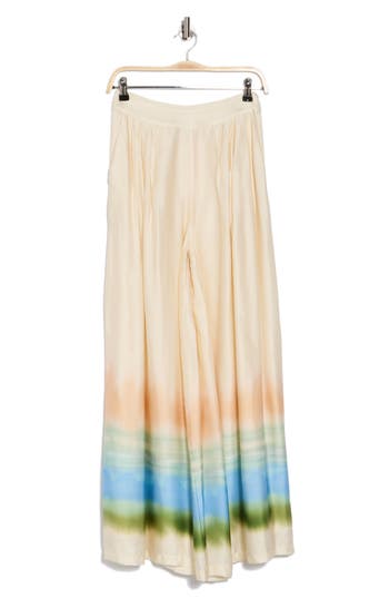 Parker The Jessie Wide Leg Pants In Eggnog White