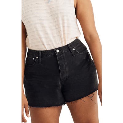 Madewell The Dadjean Denim Shorts, Black
