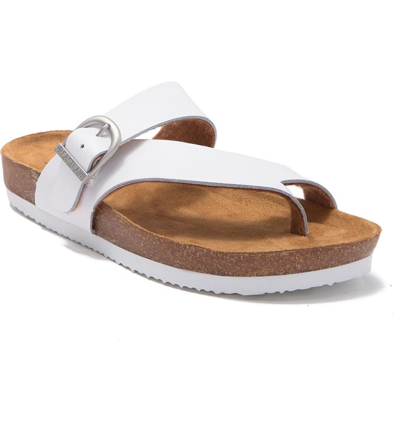 EASTLAND Shauna Loop Toe Sandal, Main, color, WHITE