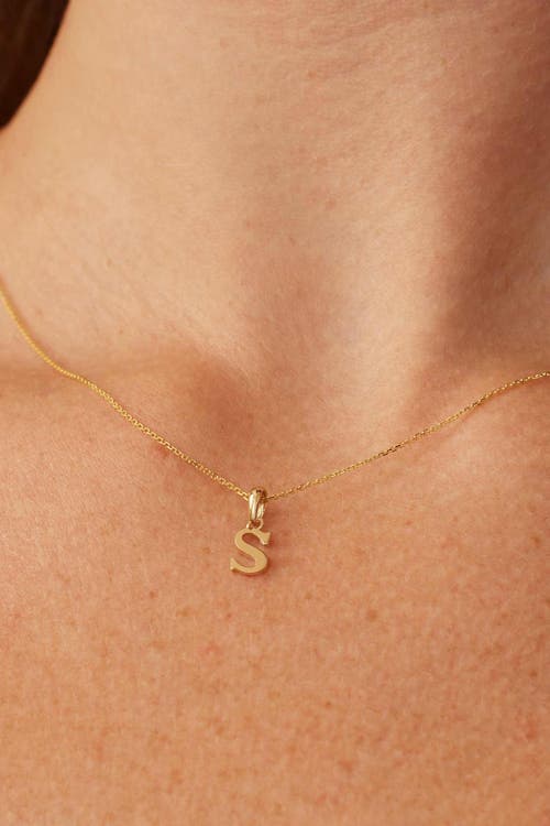 Oradina 14k Gold My Letter Initial Pendant Necklace In Letter Z