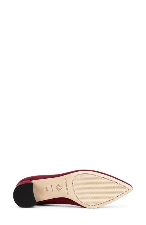 Shop Donald Pliner Suzette Pointed Toe Pump In Bordeaux