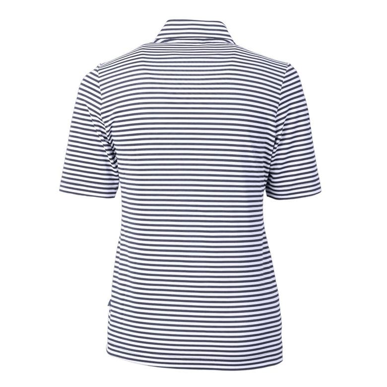 Shop Cutter & Buck Navy New Orleans Saints  Drytec Virtue Eco Pique Stripe Recycled Polo
