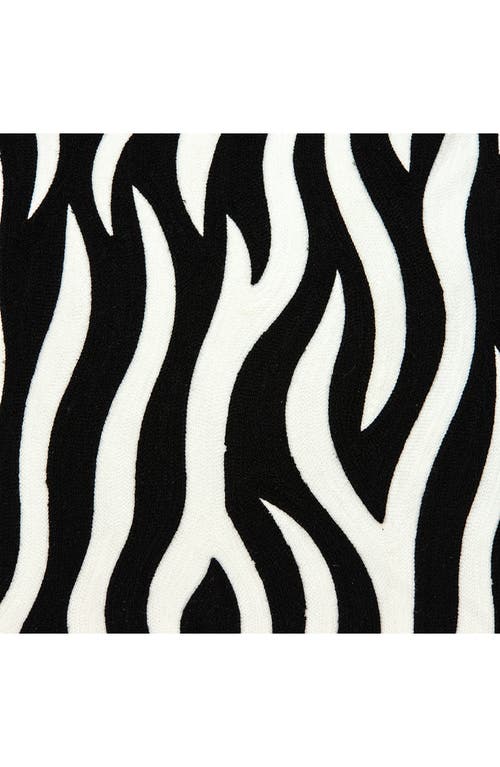 Parkland Collection Simba Decorative Accent Pillow In Black