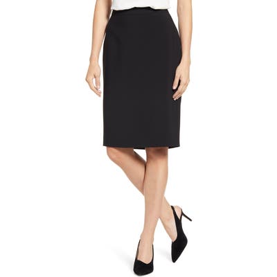 1.state Solid Pencil Skirt, Black