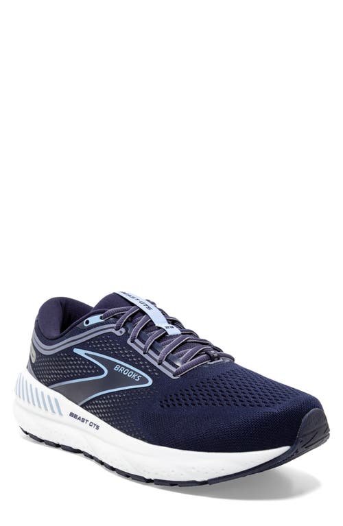 Shop Brooks Beast Gts 23 Running Shoe In Peacoat/blue/white