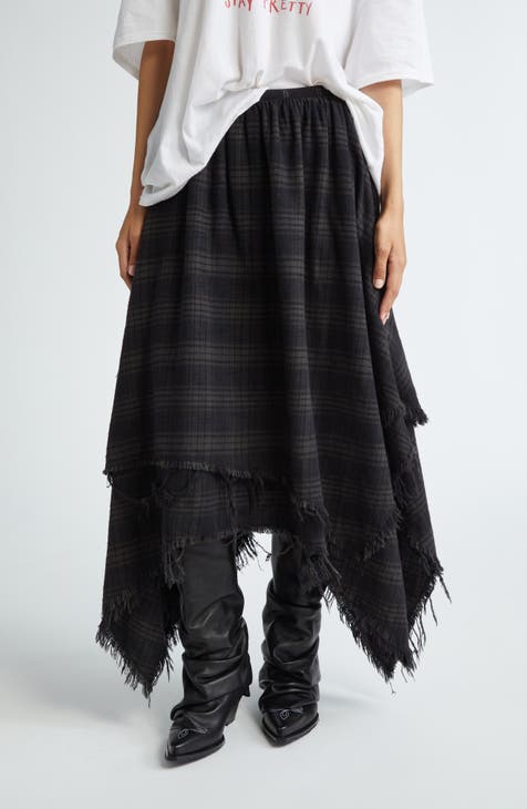 Flannel designer skirt best sale