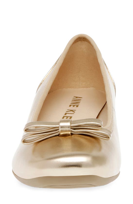 Shop Anne Klein Waldorf Wedge Pump In Platinum Smooth