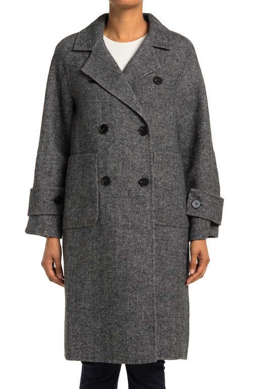 Belle & Bloom Rumor Has It Wool Blend Coat In Charcoal