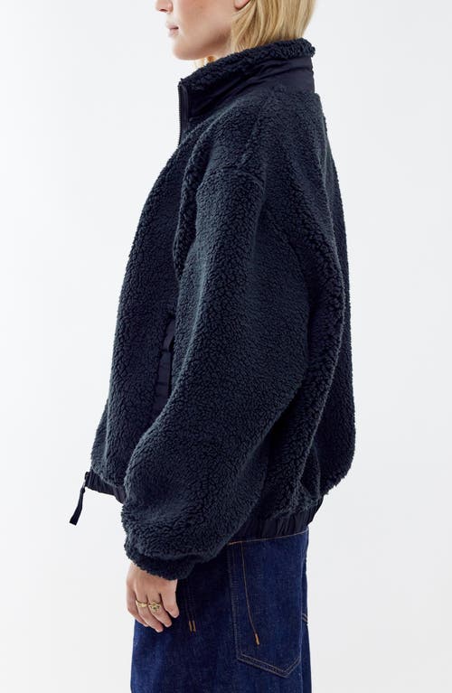 Shop Bdg Urban Outfitters Boxy Fleece Jacket In Black