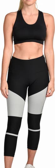 90 Degree By Reflex Color Block Active Pants, Tights & Leggings