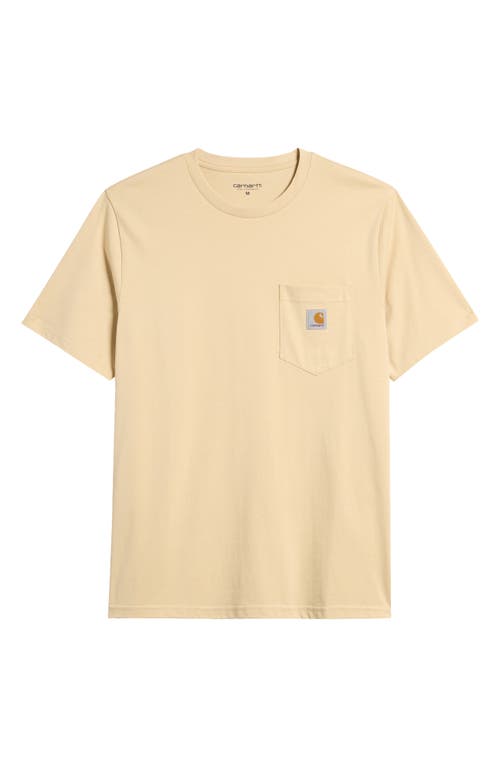 Carhartt Work In Progress Logo Pocket T-shirt In Gray