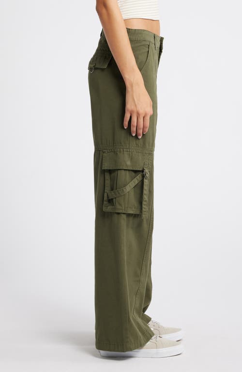 Shop Pacsun Parker Extreme Baggy Cotton Cargo Pants In Beetle