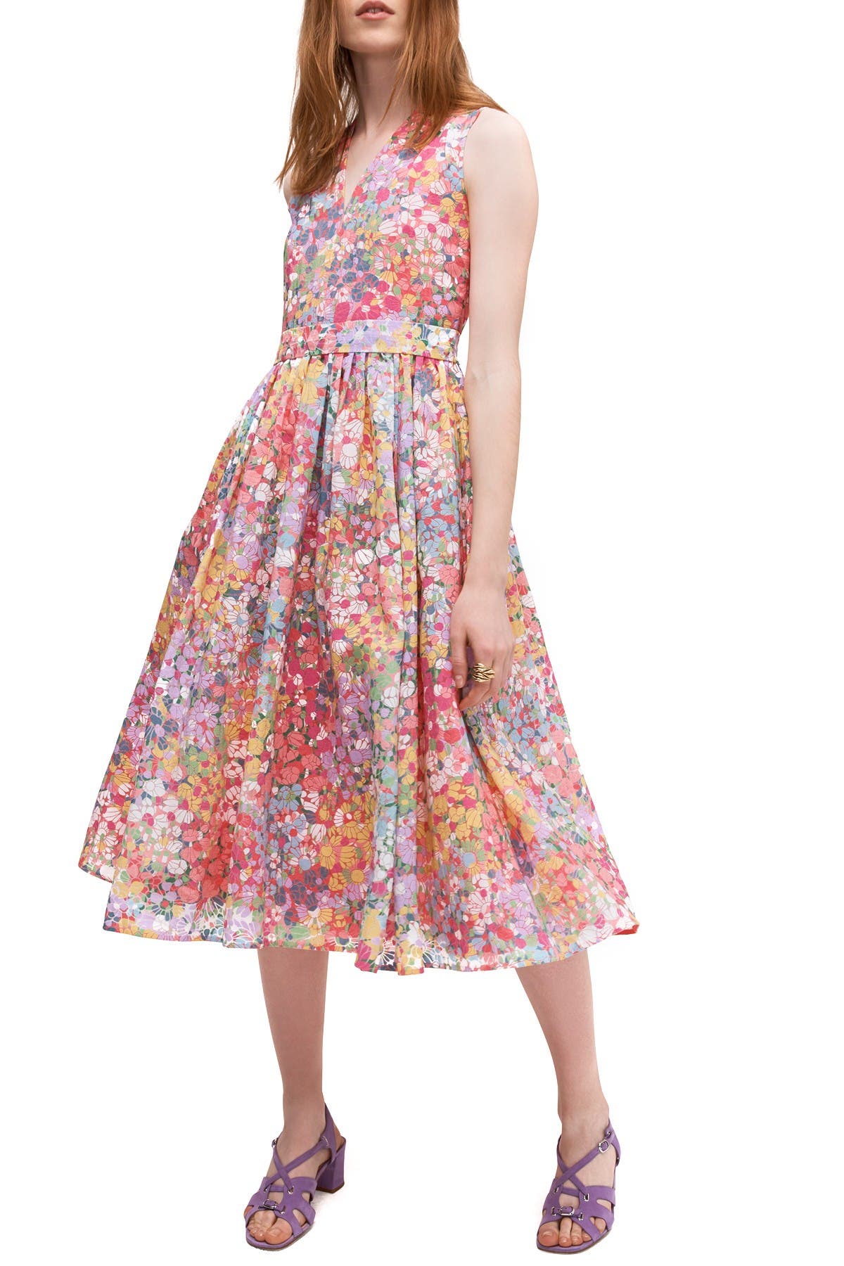 kate spade floral midi dress
