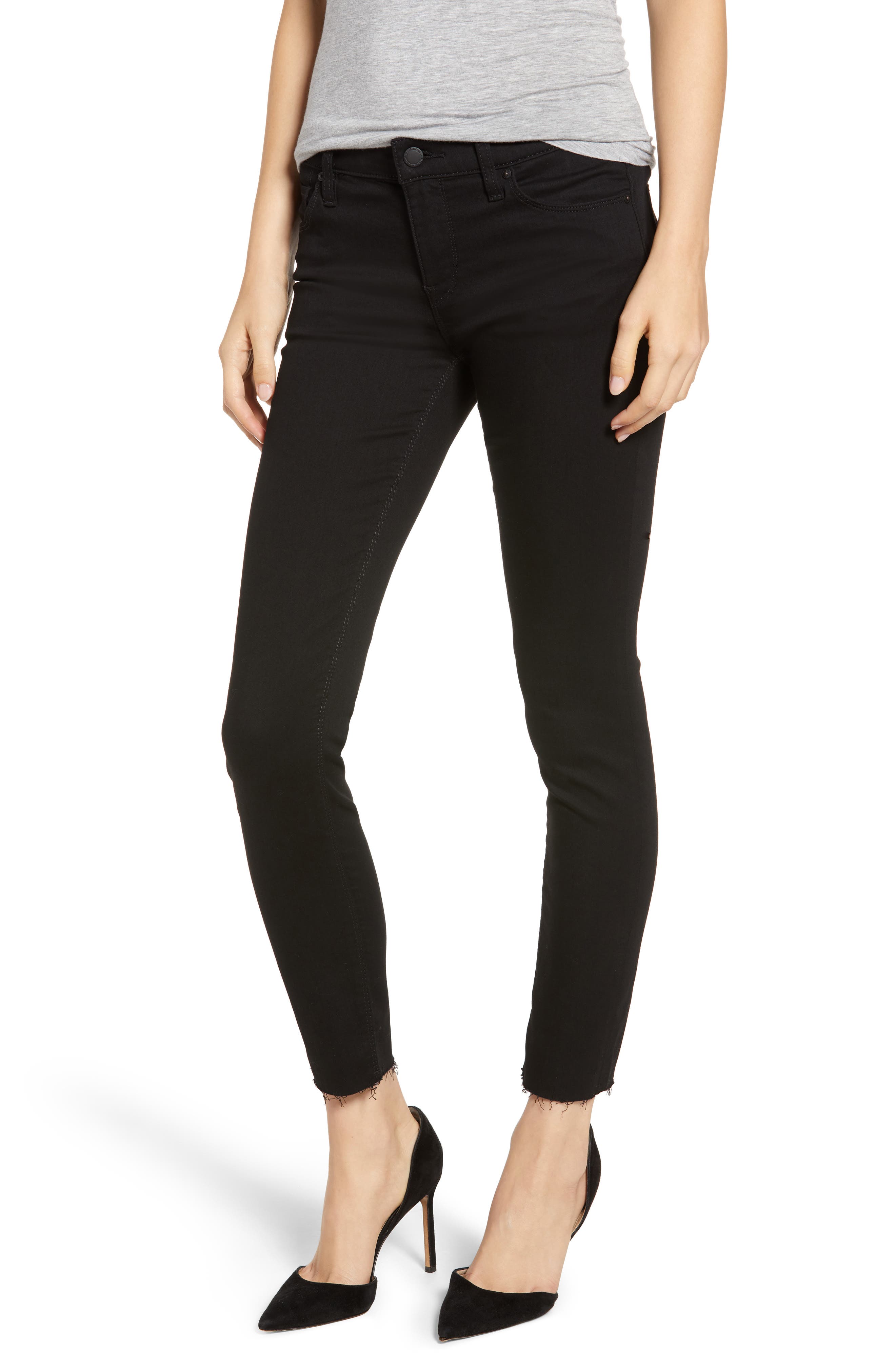 Hudson Jeans Women's Hudson Tally Raw Hem Crop Skinny Jeans Hudson Jeans Women's Hudson Tally Raw Hem Crop Skinny Jeans
