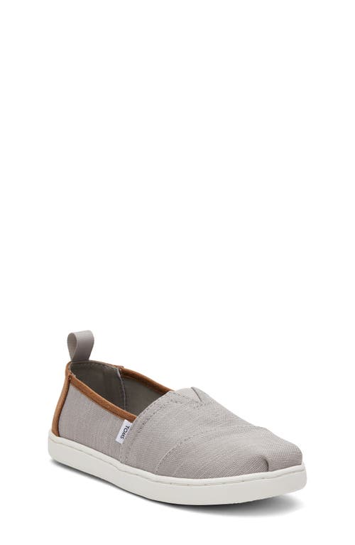 TOMS Kids' Alpargata Slip-On Sneaker Grey at Nordstrom