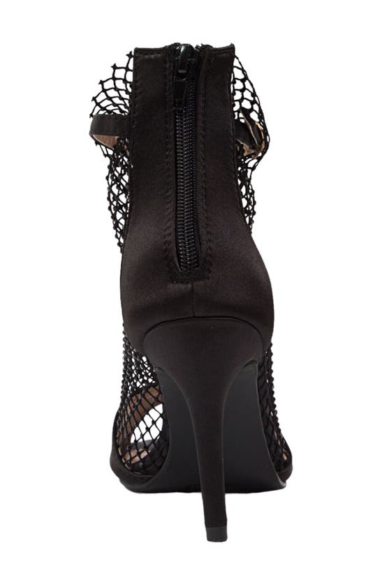 Lady Couture Ariana Mesh Heel Sandal In Black