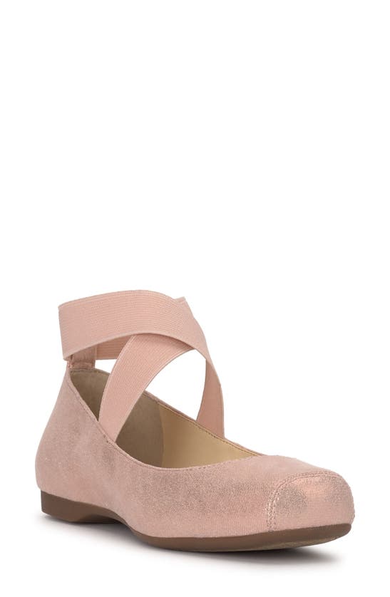 Shop Jessica Simpson 'mandalaye' Leather Flat In Blush