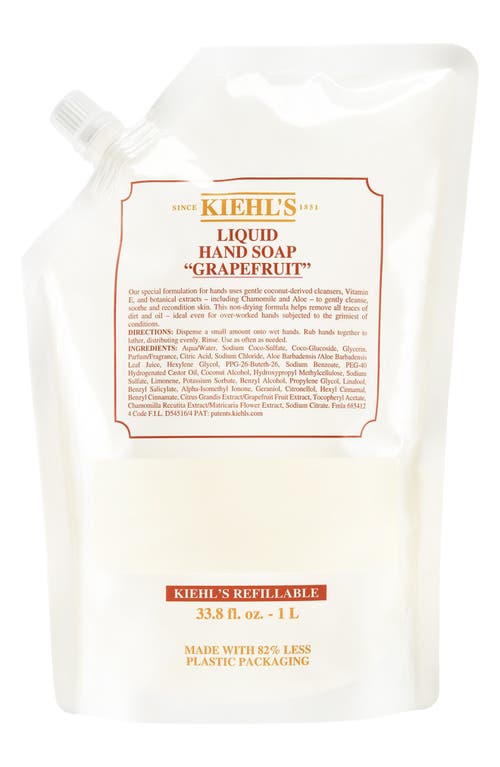 Kiehl's Since 1851 Grapefruit Liquid Hand Soap in Refill at Nordstrom, Size 33.8 Oz