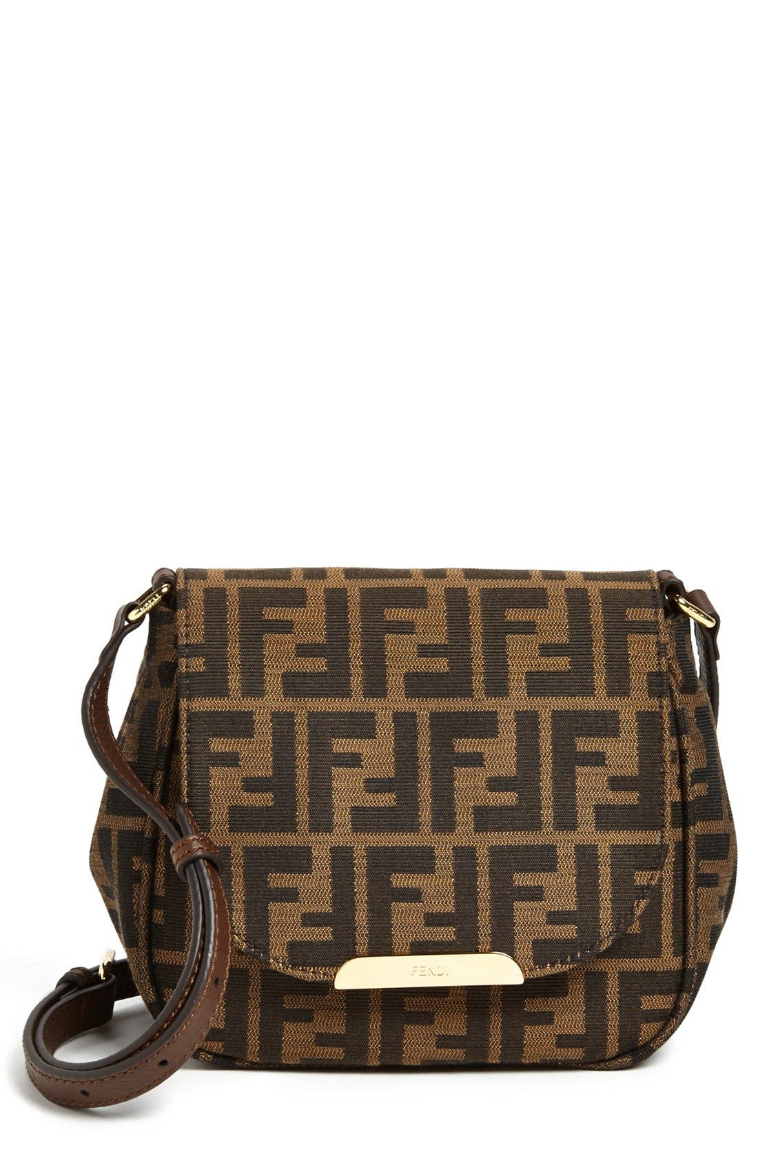 Fendi 'Zucca Small' Logo Jacquard Crossbody Bag Nordstrom
