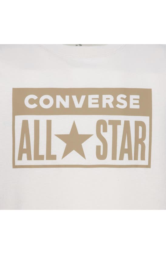 Shop Converse Kids' License Plate Logo T-shirt & Shorts Set In Coffee Rum