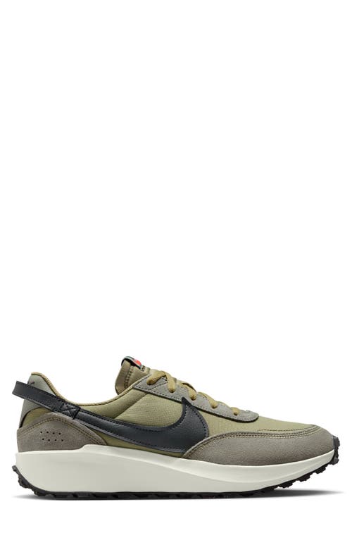 Nike Waffle Debut Retro Sneaker In Olive/olive/dark Stucco