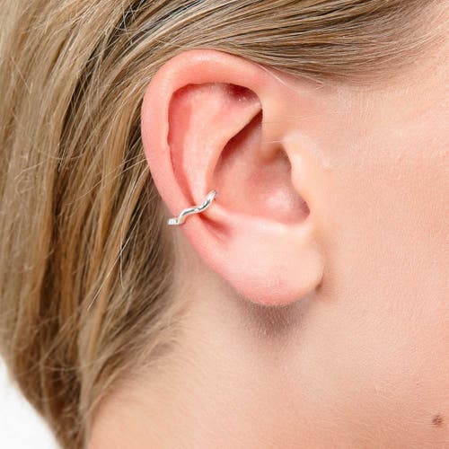 Lucy Quartermaine Women's Solid Sterling Silver Splash Ear Cuff In Sterling Silver