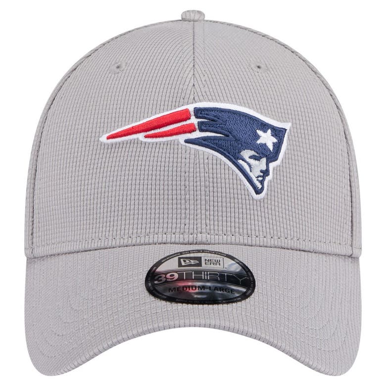 Shop New Era Gray New England Patriots Active 39thirty Flex Hat