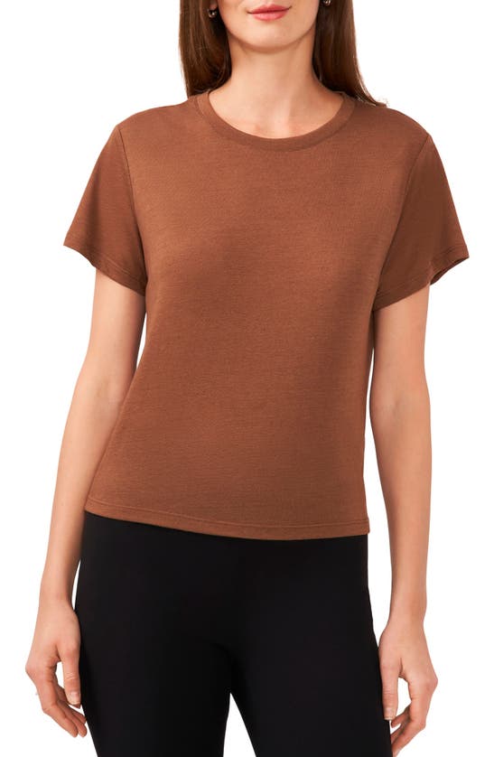 Halogen Boxy T-shirt In Cocoa Brown