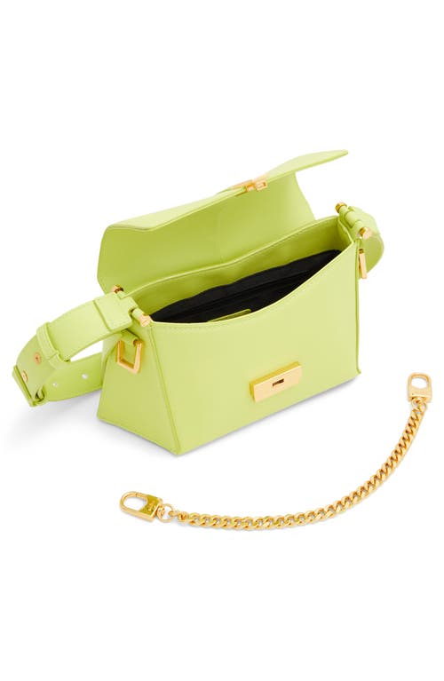 Shop Aldo Averil Faux Leather Shoulder Bag In Lime Green