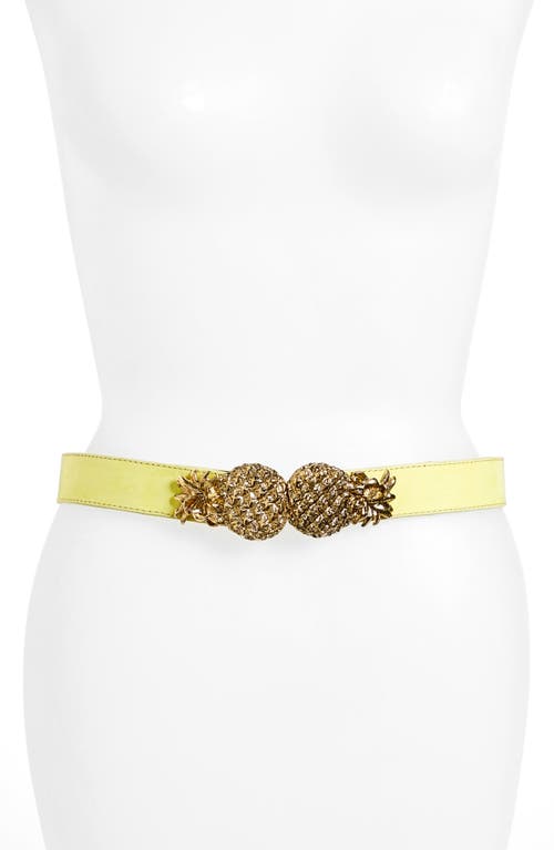 Pina Leather Belt in Yellow