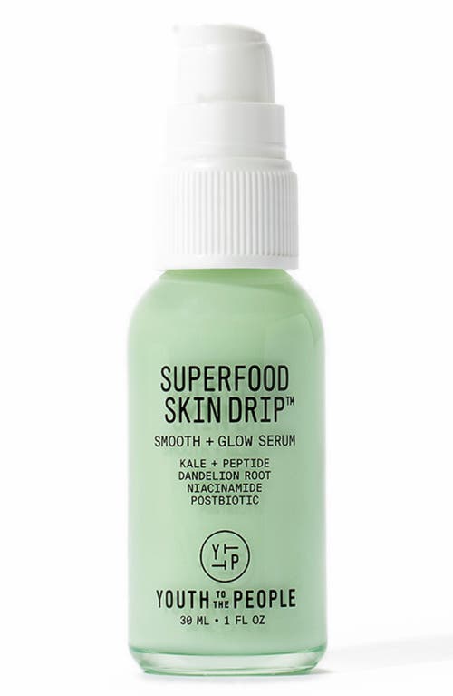 Youth to the People Superfood Skin Drip Smooth + Glow Barrier Serum with Peptides + Niacinamide in Green 