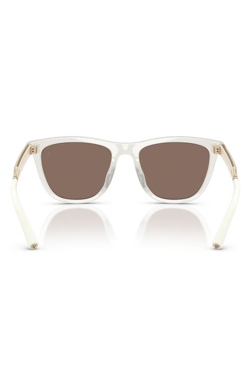 Oliver Peoples 51mm Polarized Pillow Sunglasses In White